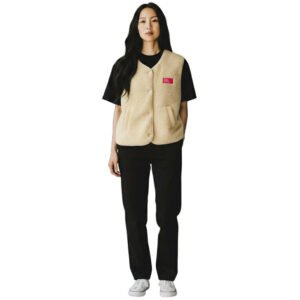 Veste Sans Manche Beige