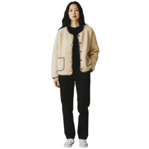 Veste Léopard Blanc