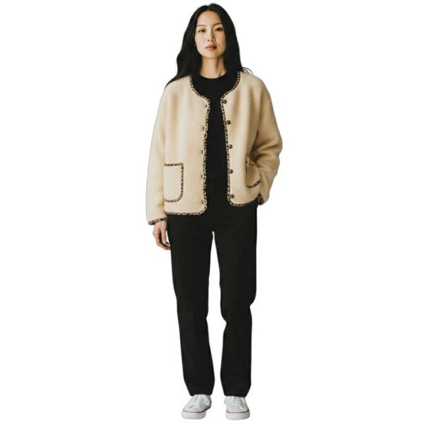 Veste Léopard Blanc
