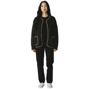Veste Léopard Noir