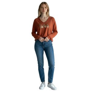 Pull J'adore Terracotta