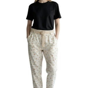 Pantalon Fleur Beige