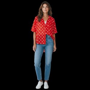 Chemisier Pois Rouge