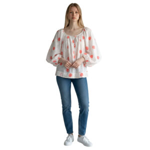 Blouse Pois Orange