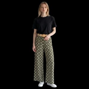 Pantalon Pois Kaki