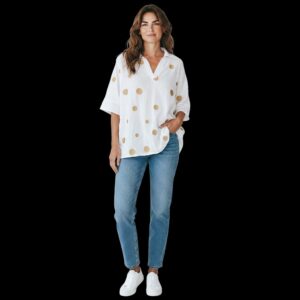 Blouse Pois Blanche