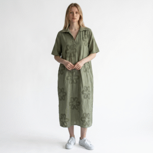 Robe Fleur Kaki